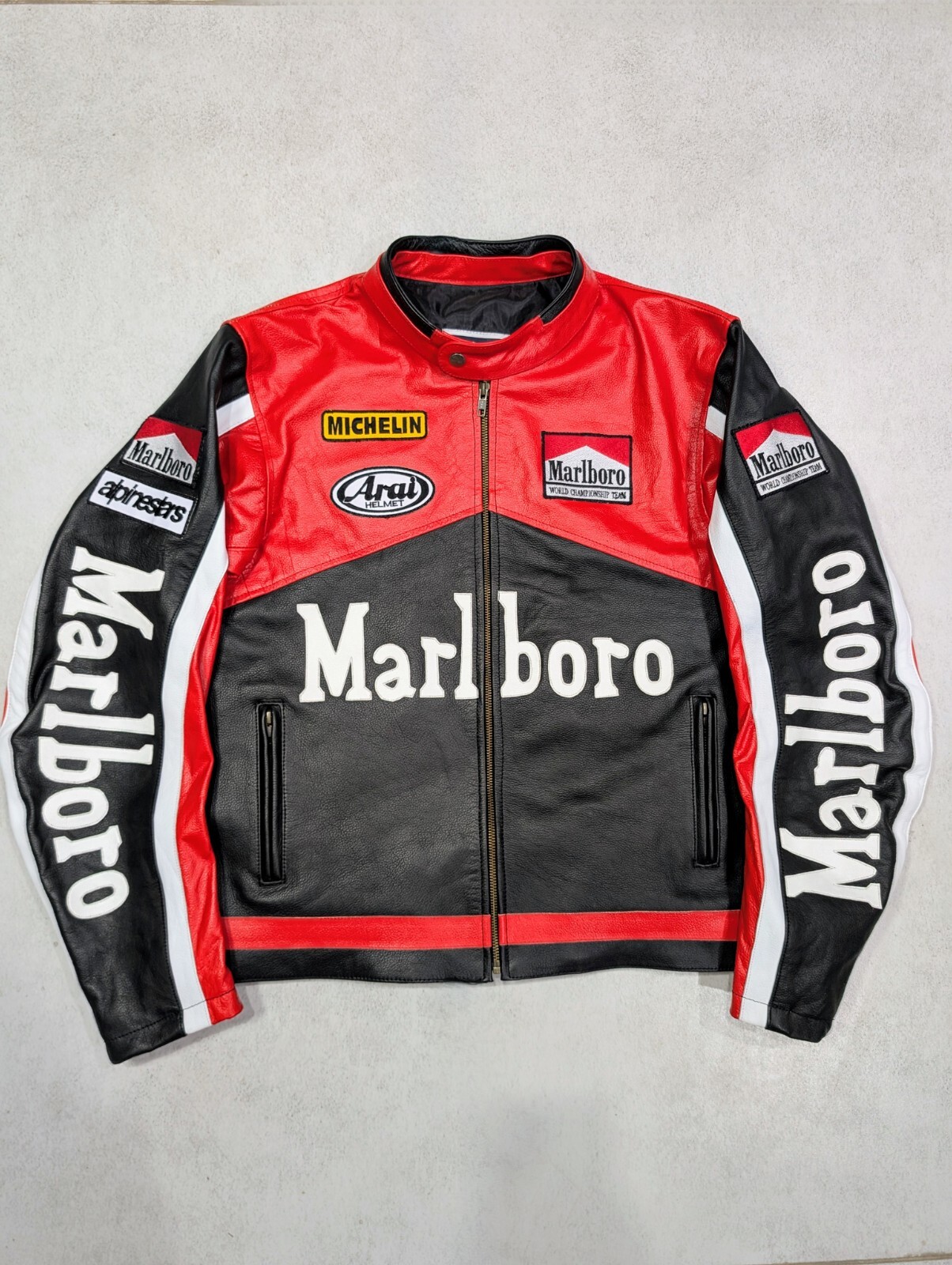 90s値下げ可marlboroジャケット希少 90's Marlboro nylon jacket Size L Red vintage [Used VG