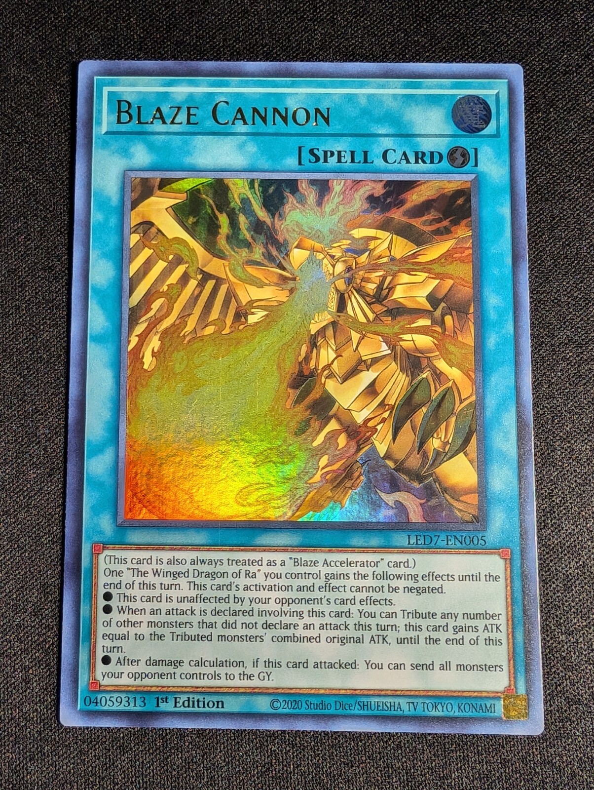 Yu-Gi-Oh! Blaze Cannon LED7-EN005 1st Edition Ultra Rare NM