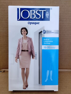 New Jobst Opaque 15-20 mmHg Compression Stockings Midnight Navy Small Close Toe