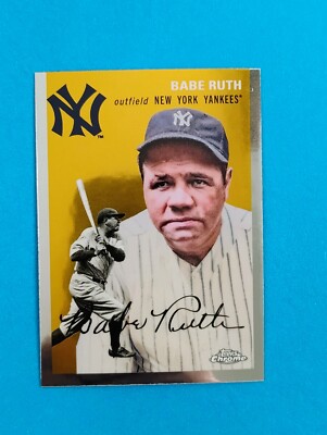 2023 Topps Chrome Platinum Base Babe Ruth NY Yankees #312