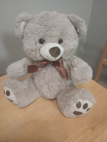 Linzy Toys Plush Teddy Bear Beige Color - 13” Super Soft