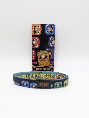 Zox Monster #297 Boji In The Doji ~ NEW ~ Medium ~ Wristband ~ Card & Pin