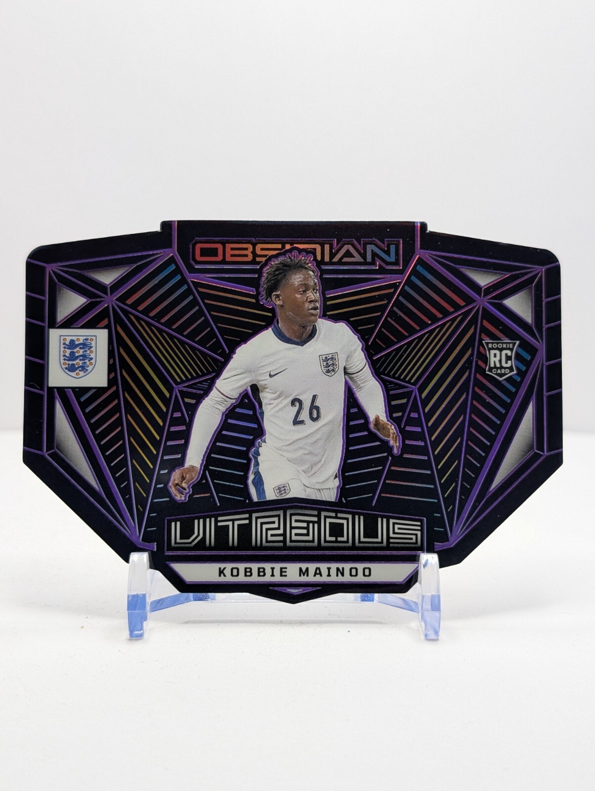 2023-24 Panini Obsidian - Kobbie Mainoo Vitreous Purple /49