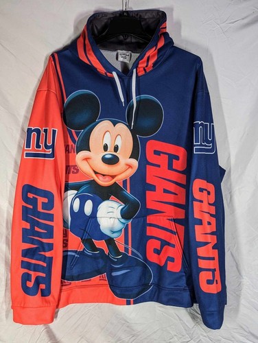 Zootop Bear Hoodie New York Giants Football With Mickey
