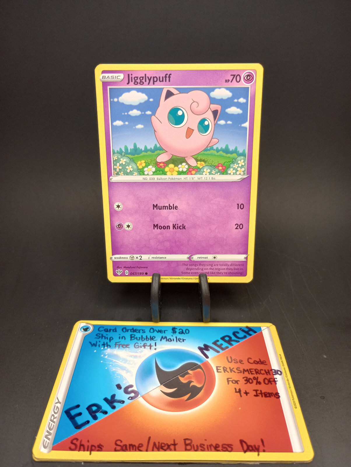 Mana•*¨*•.¸♬︎ Manectric 059/189 NM / M - RARE Darkness Ablaze Pokemon Card