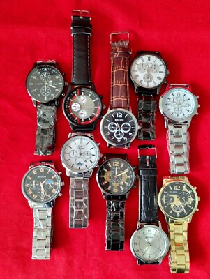 Set 10 NEW Men's Watches CLOSEOUT OVERSTOCK CLEARANCE DEAL Men Watch Lot IPHON