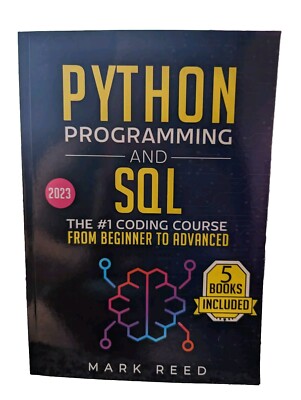 Python programming and sql 2023 edition by mark reed 5 books in 1. Free Ship
