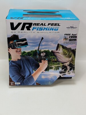 VR Real Feel Fishing 3D Reality Simulator Virtual Reality MAX FORCE FEEDBACK NIB