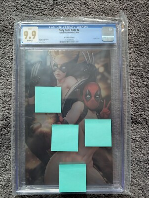 CGC 9.9!!! Duty Calls Girls 2 88 Deadpool Wolverine METAL Naughty Virgin Variant