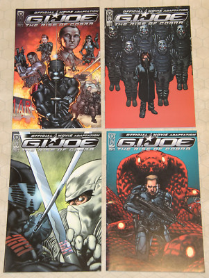 GI JOE: THE RISE OF COBRA - Official Movie ADAPTATION (2009) Set # 1 - 4 NM (IDW