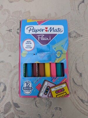Paper Mate Flair Felt Tip Pens | Medium Point (0.7 mm) Marker Pens | Assorted