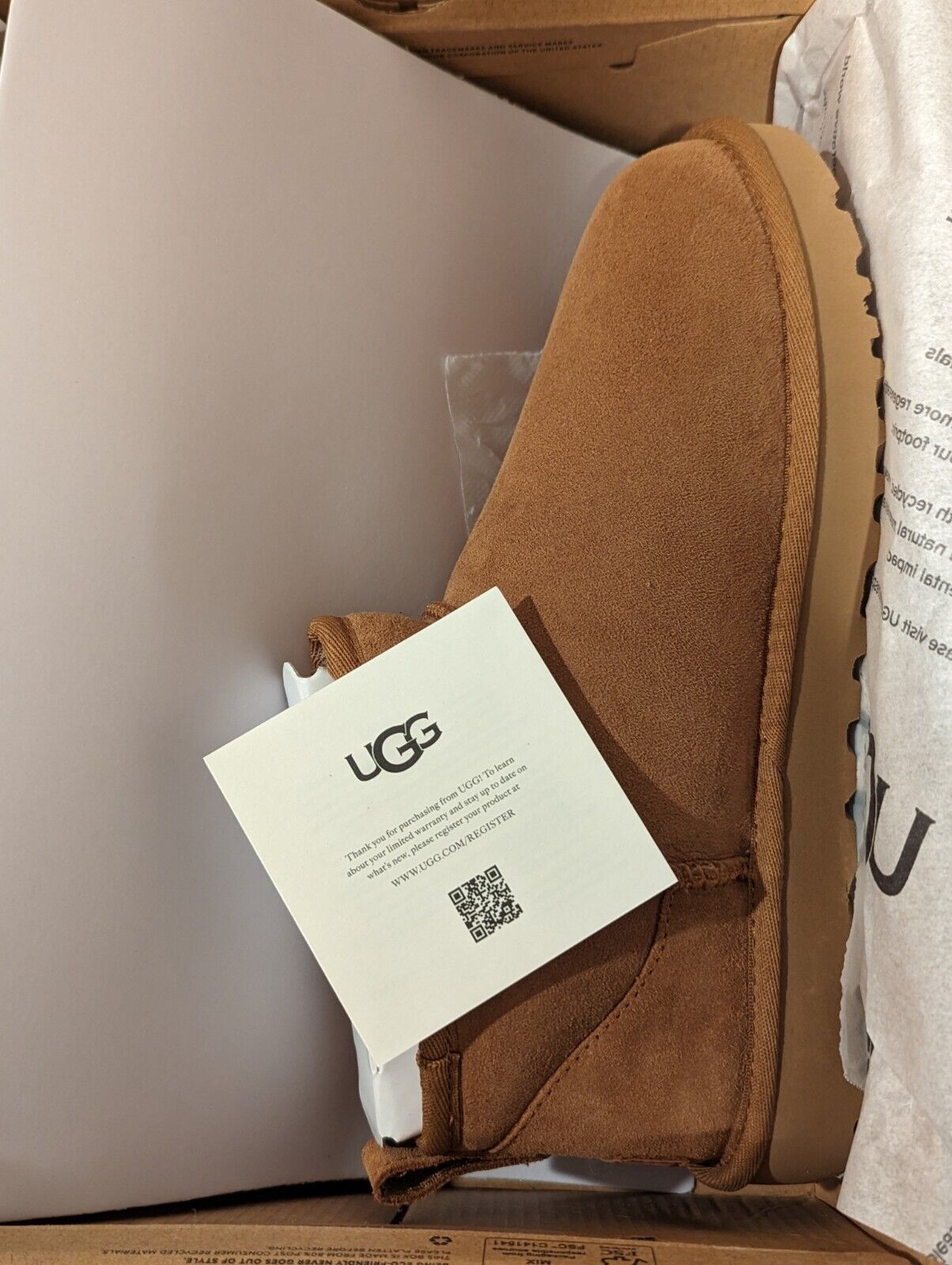 Pre-owned Ugg Australia Womens Classic Ultra Mini Boot Size 8 In Brown