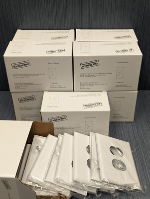 Lot of 100 x Maintenance Warehouse 336035 1-Gang Jumbo Duplex Wall Plate
