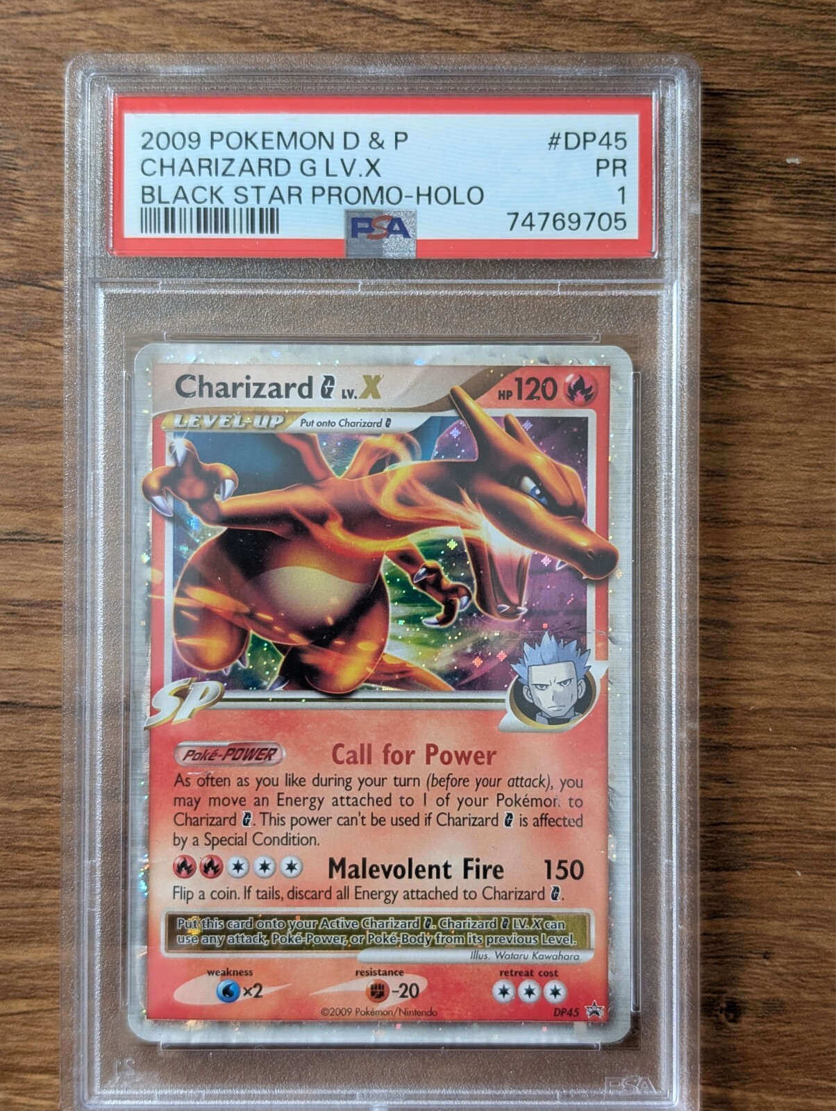 2009 Pokemon D&P PSA 1 Charizard Holo G LV.X Black Star 2009 Pokemon D&P PSA 1 Charizard Holo G LV.X Black Star