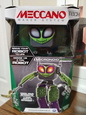 NIB Meccano Micronoid Switch Programmable Robot Building Kit