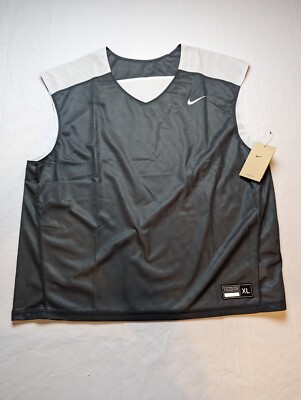 Nike Reversible Lacrosse Training Pinny Practice Vest Mens XL Gray White New