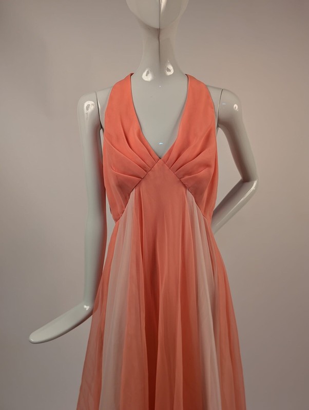 poly chiffon dress Poly Chiffon V-Neck Dress with Lace and Rouching