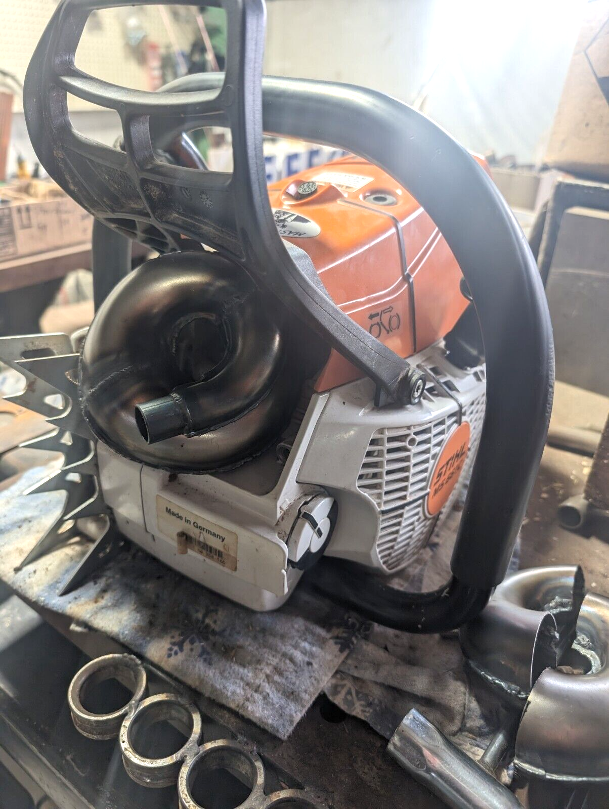 Mini Pipe Chainsaw Exhaust Muffler for Stihl ms661 ms 661 661c ms661c cm