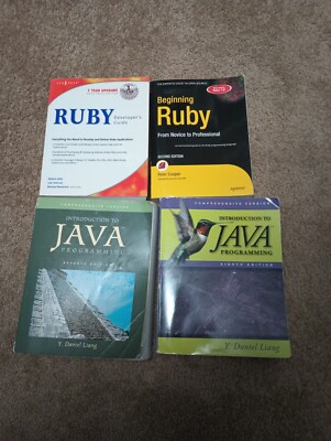 Lot of Vintage Computer Programming Books - RUBY, JAVA