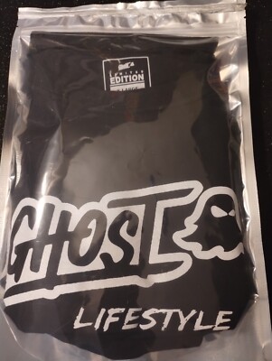 T-SHIRT GhostLifestyle ''LIFESTYLE'' LOGO AUTHENTIC Black LIMITED GHOST Top XL New