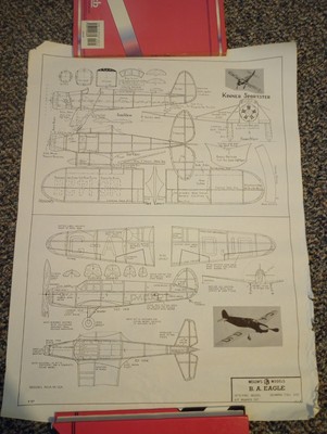 Vtg Megow's Models B.A. EAGLE Kit #537 Instructions  *70