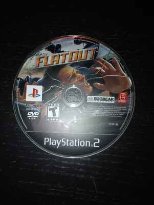 FlatOut (Sony PlayStation 2, 2005) Disc Only Good Condition