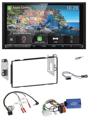 Kenwood Bluetooth Lenkrad 2DIN USB TMC DAB Navigation für Nissan Qashqai J10 07-