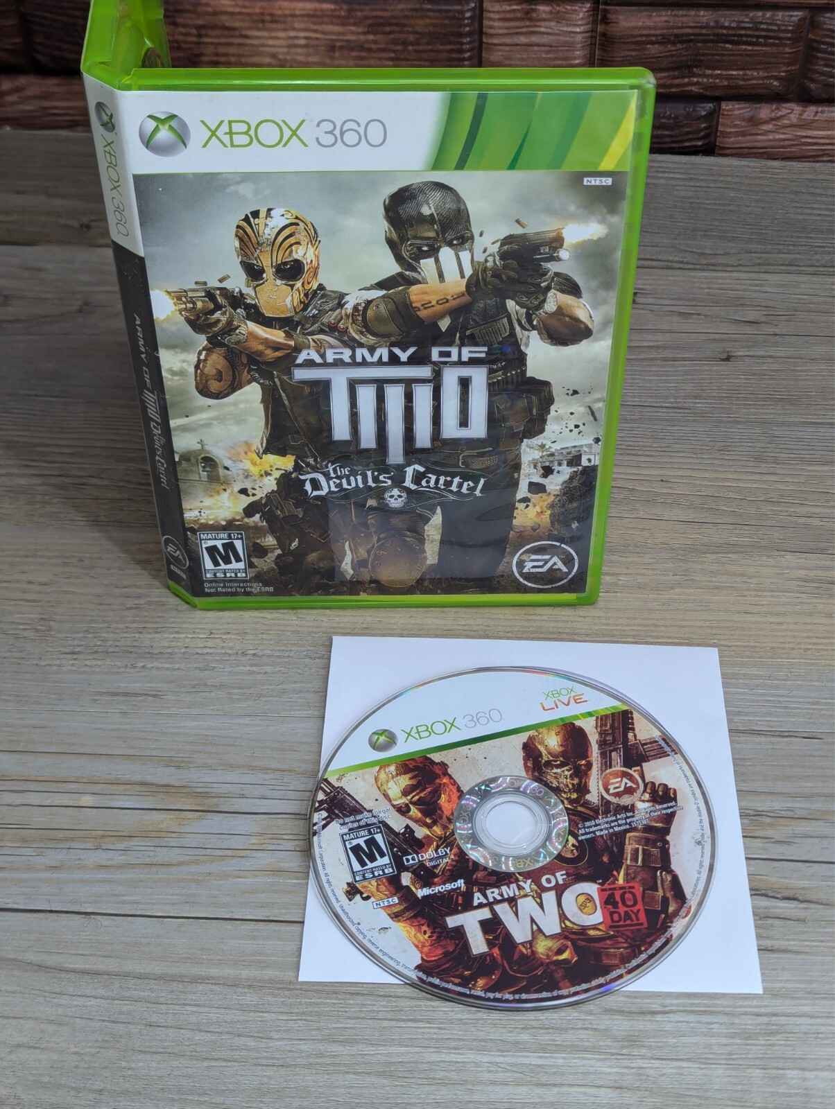 Army of Two 2 Game Bundle 40 Day & The Devil's Cartel (Xbox