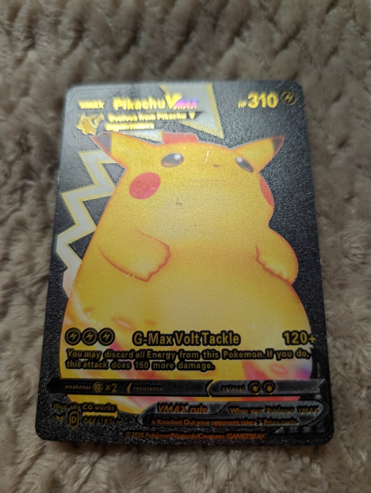 ポケモンカード　V   VMAX Pikachu VMAX 44/185 - Pokemon TCG Card Vivid Voltage Full