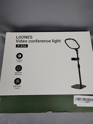 LitONES Video Conference Light Kit - 15W Desktop Zoom Light F-616 Podcast Stream