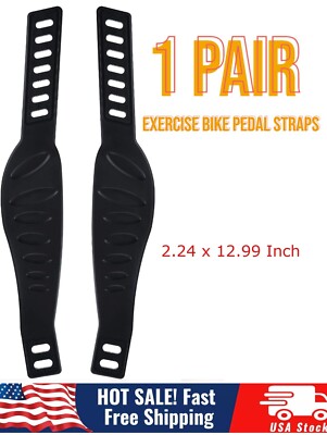 Generic Pedal Straps for Exercise Bike - Stationary - Fits Most Schwinn & More 