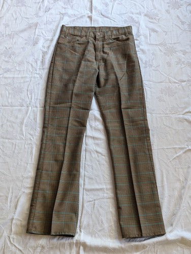 60s VINTAGE LEVI’S STA-PREST BIG-E Levi's Pants BIG E Sta Prest Mens Brown Wide Leg Vintage 60s