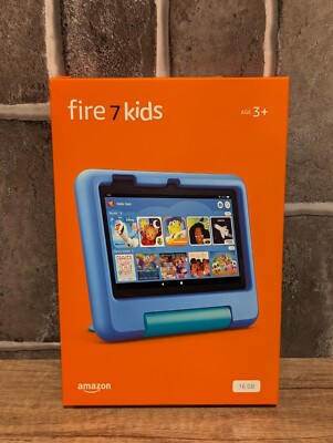 Amazon Fire 7 Kids Blue Tablet & Case 16 GB 12th Gen Release NEW