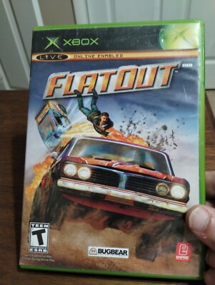 FLATOUT racing game complete in case w/ manual - Original Microsoft XBOX CIB
