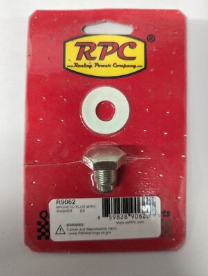 Racing Power Company Racing Power R9062 Chrome Steel Magnetic Drain Plug