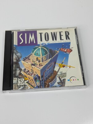 Sim Tower The Vertical Empire 1995 Software Maxis Windows 3.1 95 CD Rom