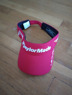Taylormade 1R RBZ Lethal Golf Visor Red White UPF 25+ Sharp!