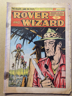 Rover and Wizard Comic, January 18th 1964, FREE UK POSTAGE