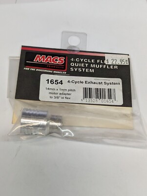 MACS PRODUCTS 4-Cycle Exhaust System 14mm x 1 mm Pitch Motor Adapter MAC1654