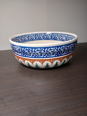 Beautiful Hand Painted Polish Bowl 7.5x2.5