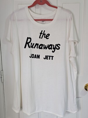 The Runaways Joan Jett Thread Shop T-Shirt Women's 3X Punk Rock 70s 80s Retro