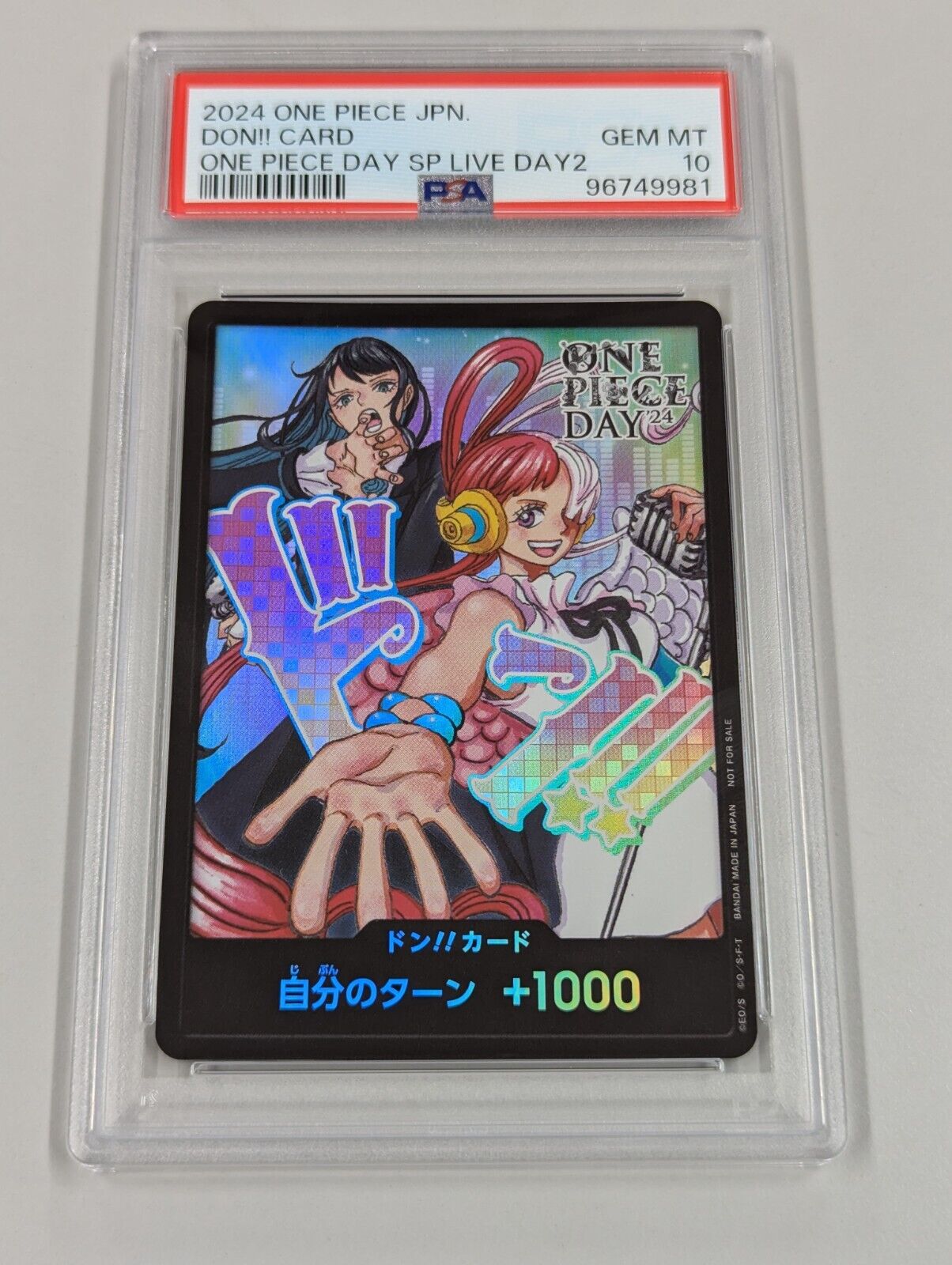 PSA 10 GEM Mint DON!! CARD ONE PIECE DAY SPECIAL LIVE DAY 2 PSA 10 GEM Mint DON!! CARD ONE PIECE DAY SPECIAL LIVE DAY 2