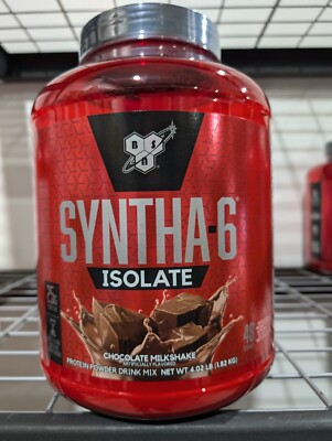 BSN Syntha-6 Isolate 4LBS Protein Chocolate Milk Shake Exp *8/26* Free Ship