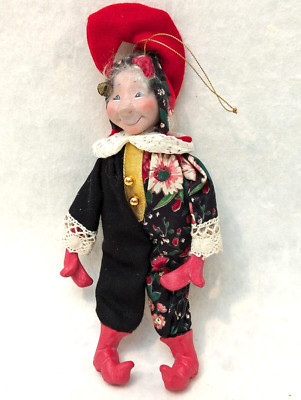 ''Pixie Faced'' Jester, Holiday Ornament