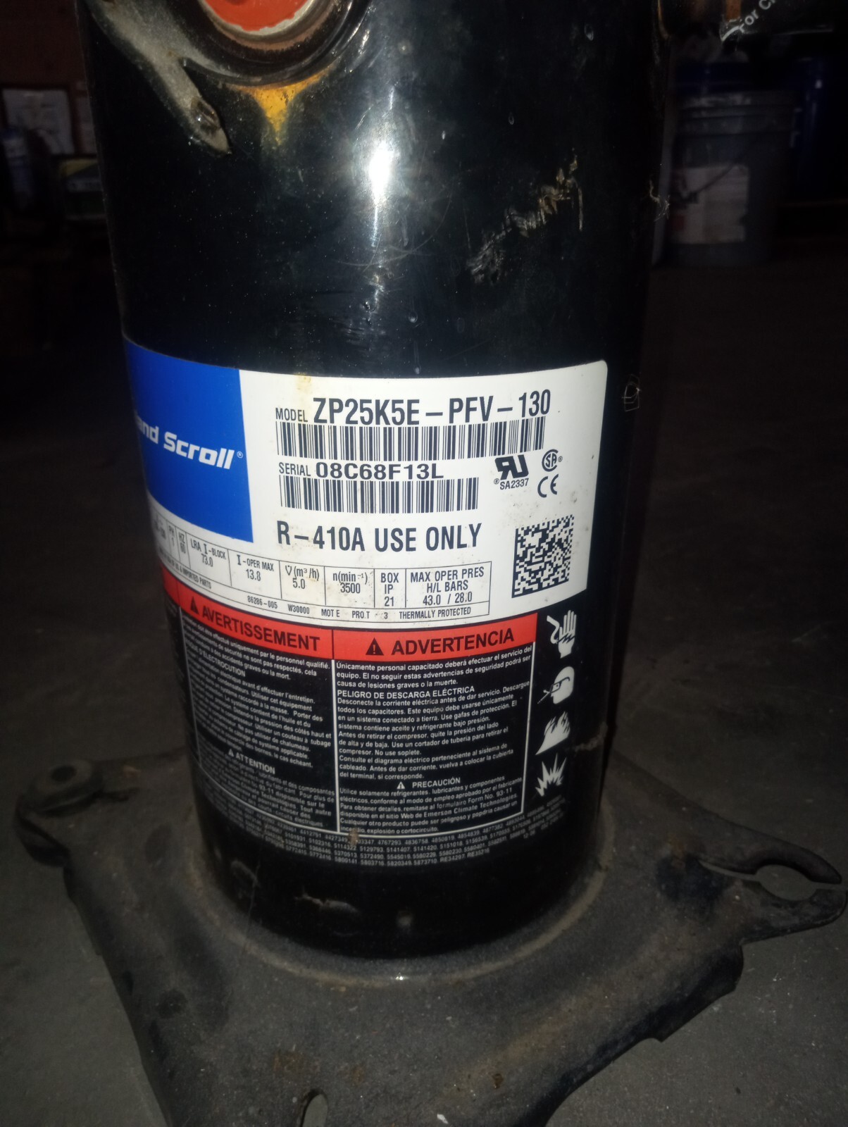 象香爐　No82 ZR32KA-TFD - Copeland 2-1/2 HP A/C Scroll Compressor - Coldparts