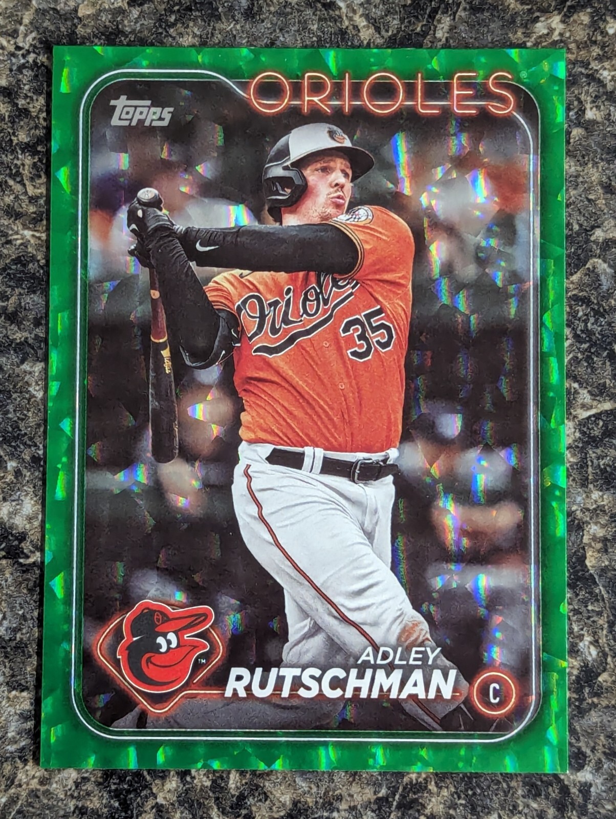 2024 Topps Series 1 #35 Adley Rutschman Green Foil Insert