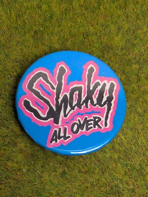 Shakin Stevens SHAKY ALL OVER Vintage Pin Badge