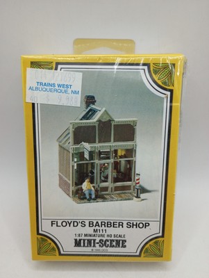 Woodland Scenics Detail Floyd's Barber Shop Mini-Scene HO Structures