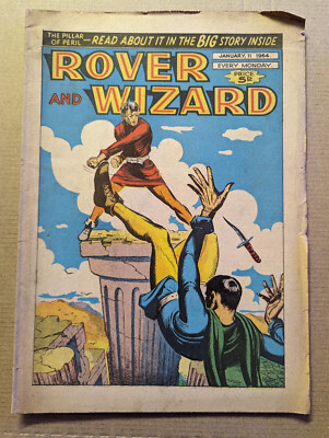 Rover and Wizard Comic, January 11th 1964, FREE UK POSTAGE