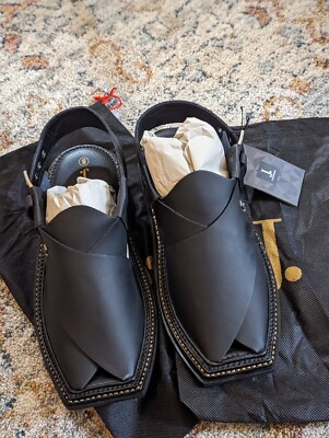 Junaid Jamshed Peshawari Chapel Sandals Size 8 J. Afghan Kaptan Imran Khan 